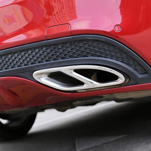 Miniatura 7 de LLKUANG Cubierta del silenciador de escape para Mercedes Benz E C Class W213 W205 Coupé W246 W216 GLC GLE GLS CLA (15-19)