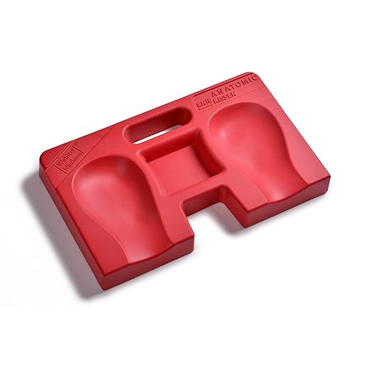 Nierhaus Anatomische Knieschutzpolster in Rot