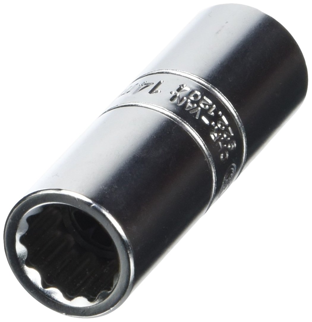 KS Tools 922.1204 - Douille bougie 1/2'', 14 mm - Version longue - Gamme ULTIMATE® - En Chrome Vanadium - Finition chromée satinée