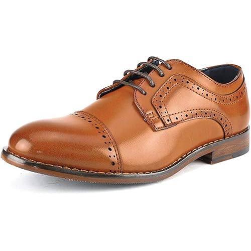 Bruno Marc Boy's Prince-K Classic Oxfords Dress Shoes