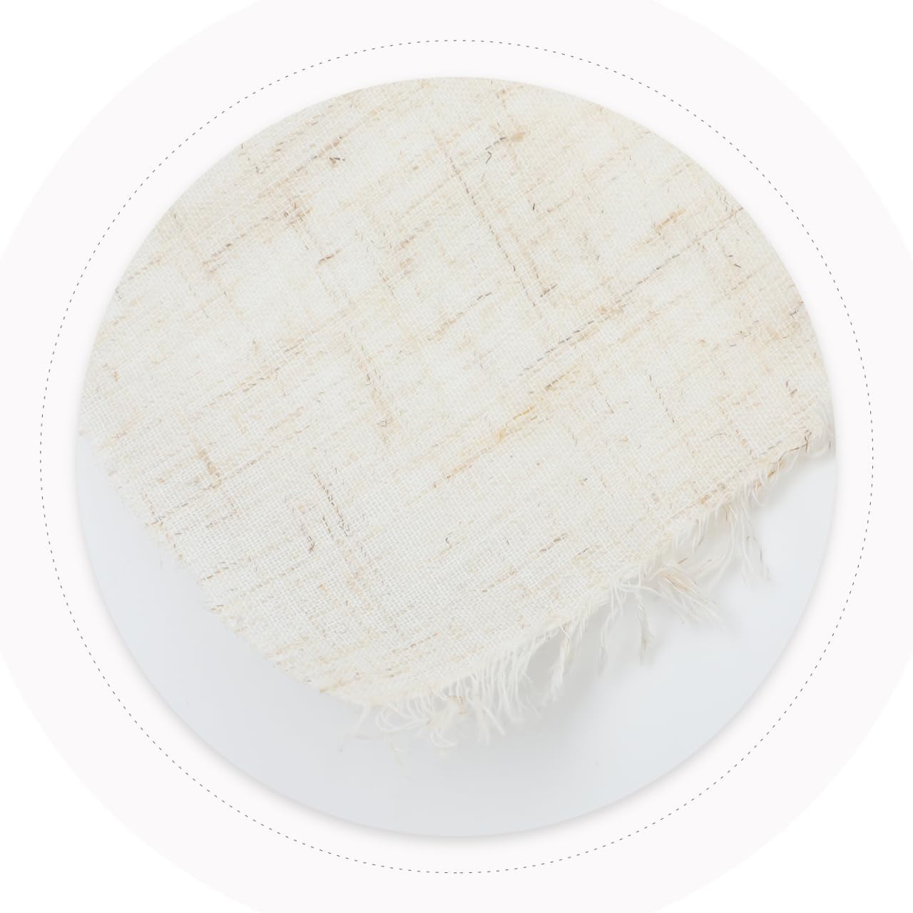 Luxshiny Lampshade Fabric Material Diy Lamp Cover Sheet Pre-Cut Flax Cloth Light Cover Material for Table Lamps and Chandeliers Home Decor