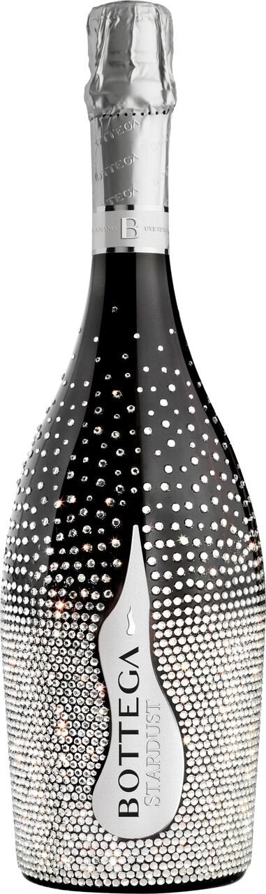 Bottega - Stardust Prosecco DOC - 75cl - 11% ABV - Crystal Bottle