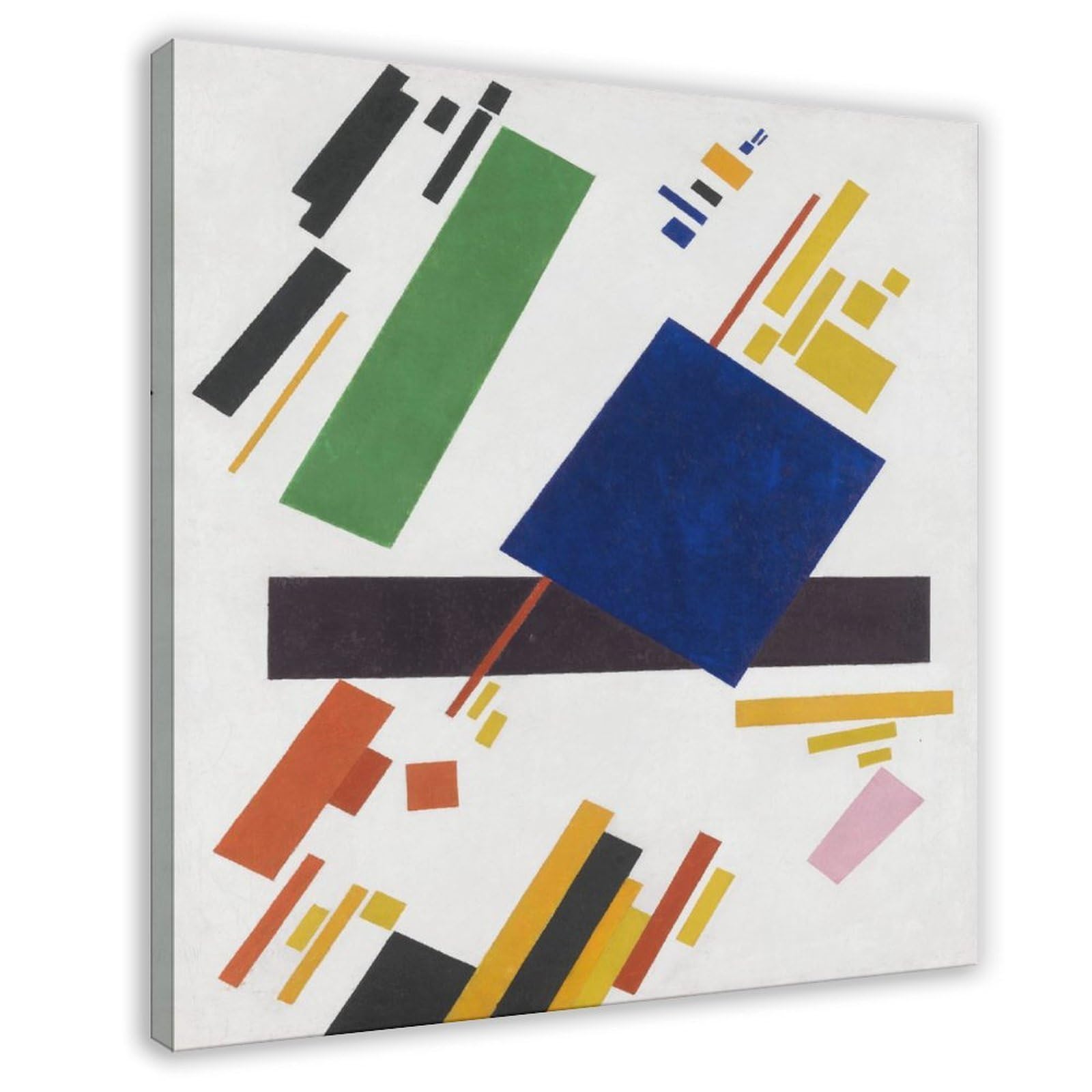 WCYB Suprematist Composition by Kazimir Malevich Posters Prints Canvas Deco Paintings Wall Art Frame 12" L X 12" W