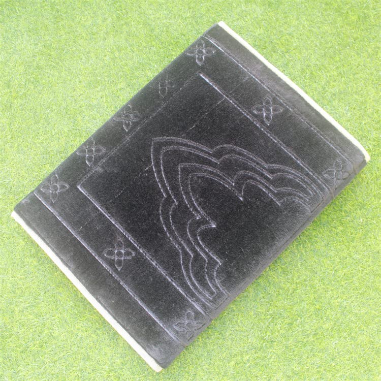 Tapis de prière avec dossier, tapis de prière de voyage pliable, tapis de prière islamique, tapis de prière de luxe pour le Ramadan ou l'Aïd