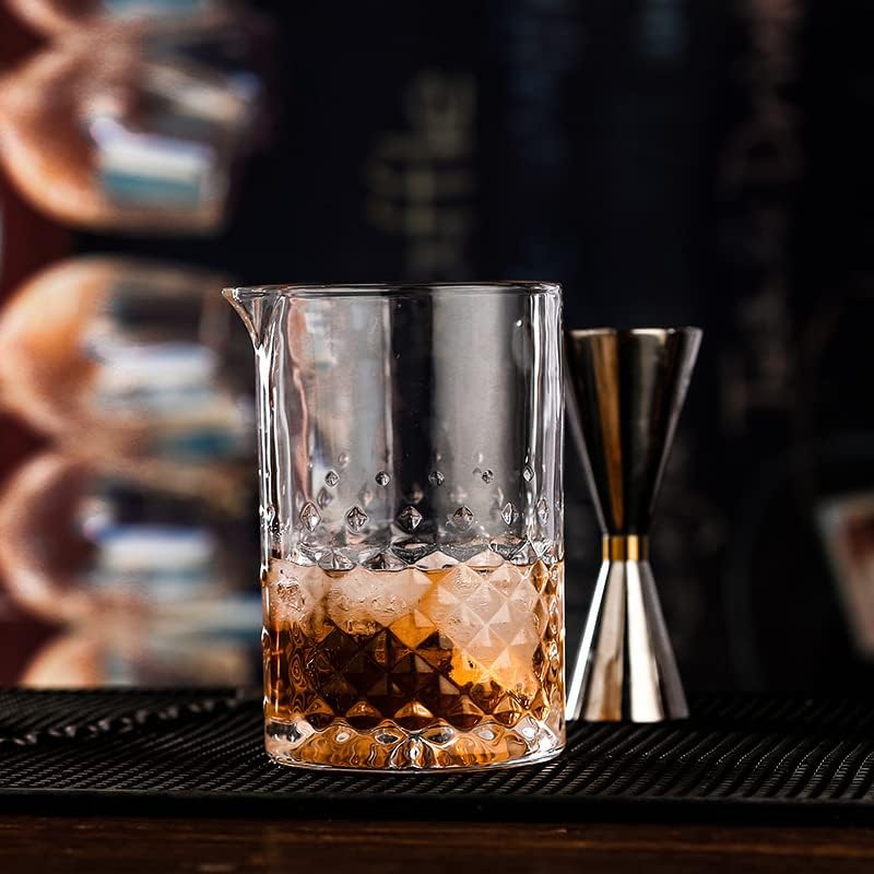 Miniatura 7 de SOUJOY Paquete de 2 vasos mezcladores de cóctel, vidrio de agitación de Martini de cristal de 25 onzas, jarra de mezcla de barra sin costuras con