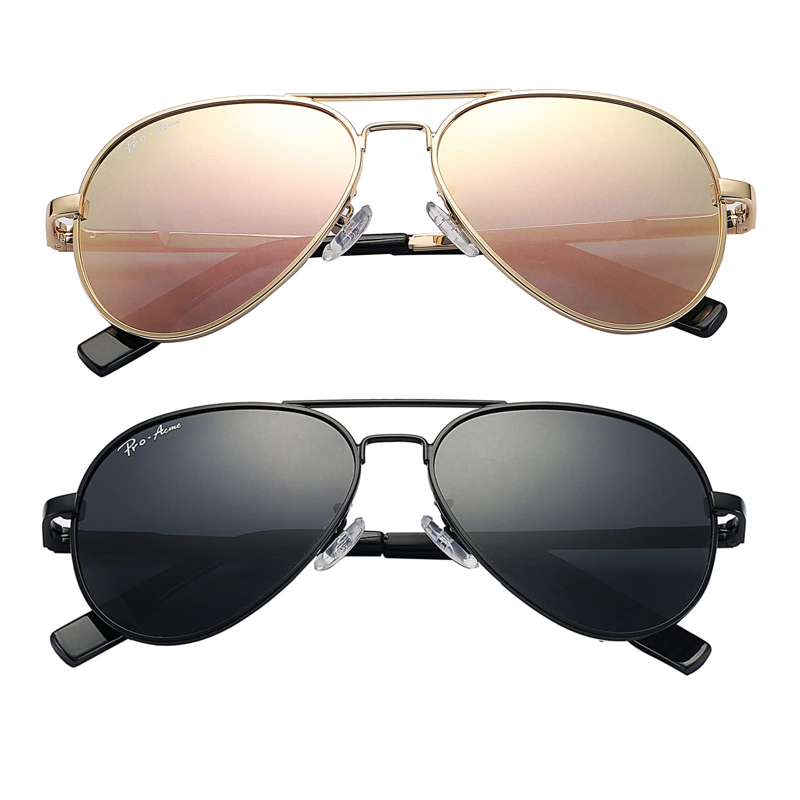 Pro Acme Kids Aviator Polarized Sunglasses for Boys Girls Age 3-18