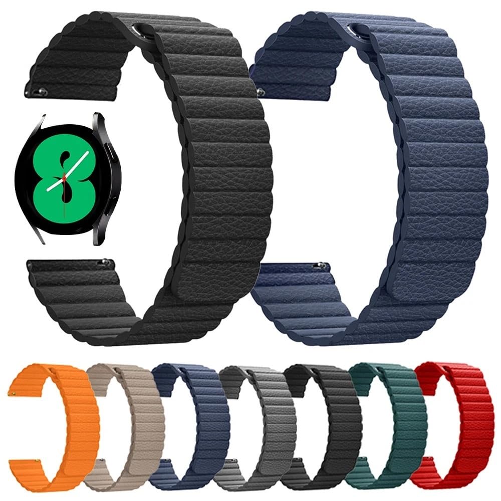 20 22 mm en Cuir pour 4 46 mm 42 mm Boucle magnétique 44 mm 40 mm Bracelet (Cape Blue, 4 40 mm)