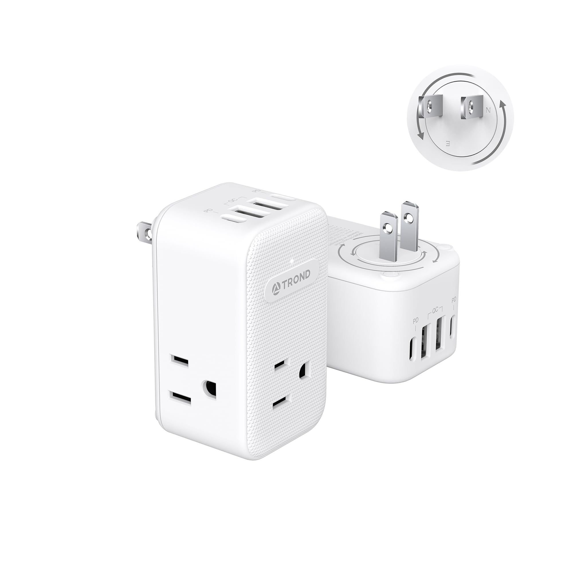 TROND Multi Plug: 3 Outlets + USB-C Charger -10