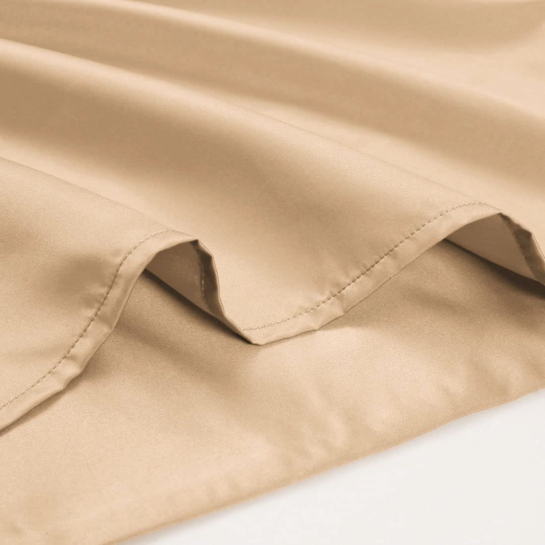 sourcing map Taie de Traversin Housse de Traversin Taie d'Oreiller Corps en Satin Soyeux pour Cheveux Peau Résistant au lavage blanc 51x152cm
