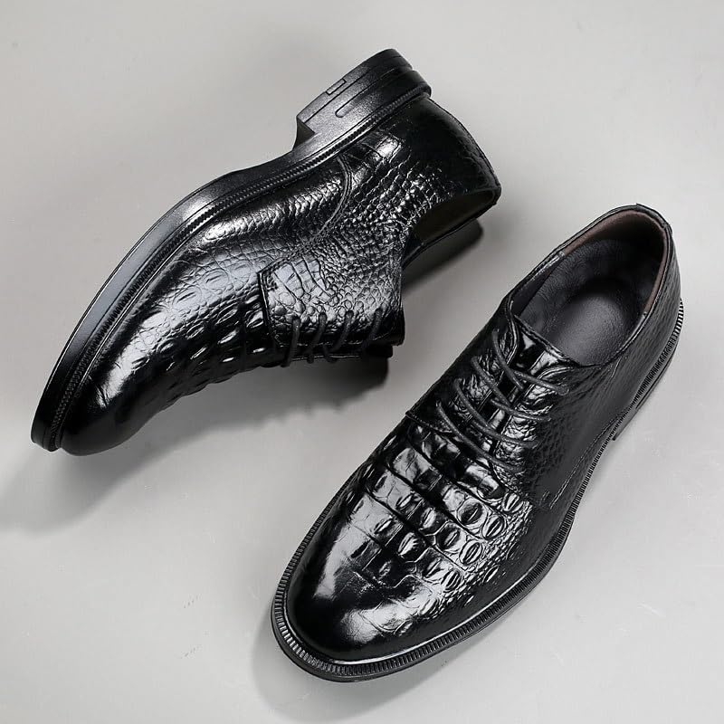 Men's Patent Leather Oxford Formal Business Suit Tuxedo Shoes Casual Comfort Formal Work Wedding Shoes Wingtip Lace Up Retro Casual Dress Shoes3