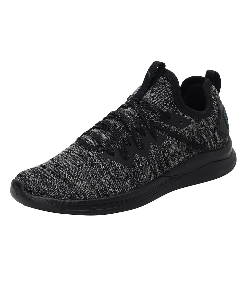 Puma unisex-child IGNITE Flash evoKNIT PS Puma Black-Dark Shadow-Ponderosa Pine Sneaker- 11 UK (19150211 )