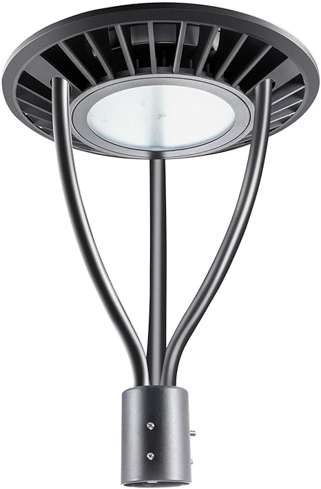 Led Post Top Pole Lights 40w Led Circular Parking Lot Area Light 5600lm 5000k 200w Equivalent Outdoor Lamp Top Pathway Light Fixture For School Street Garden Yard Light Ip65 Dlc Etl Listed