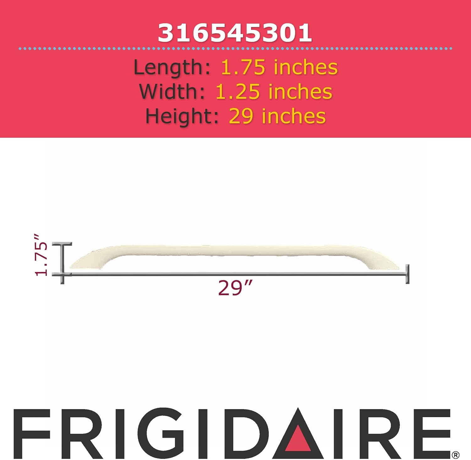 Frigidaire 316545301 Door Handle