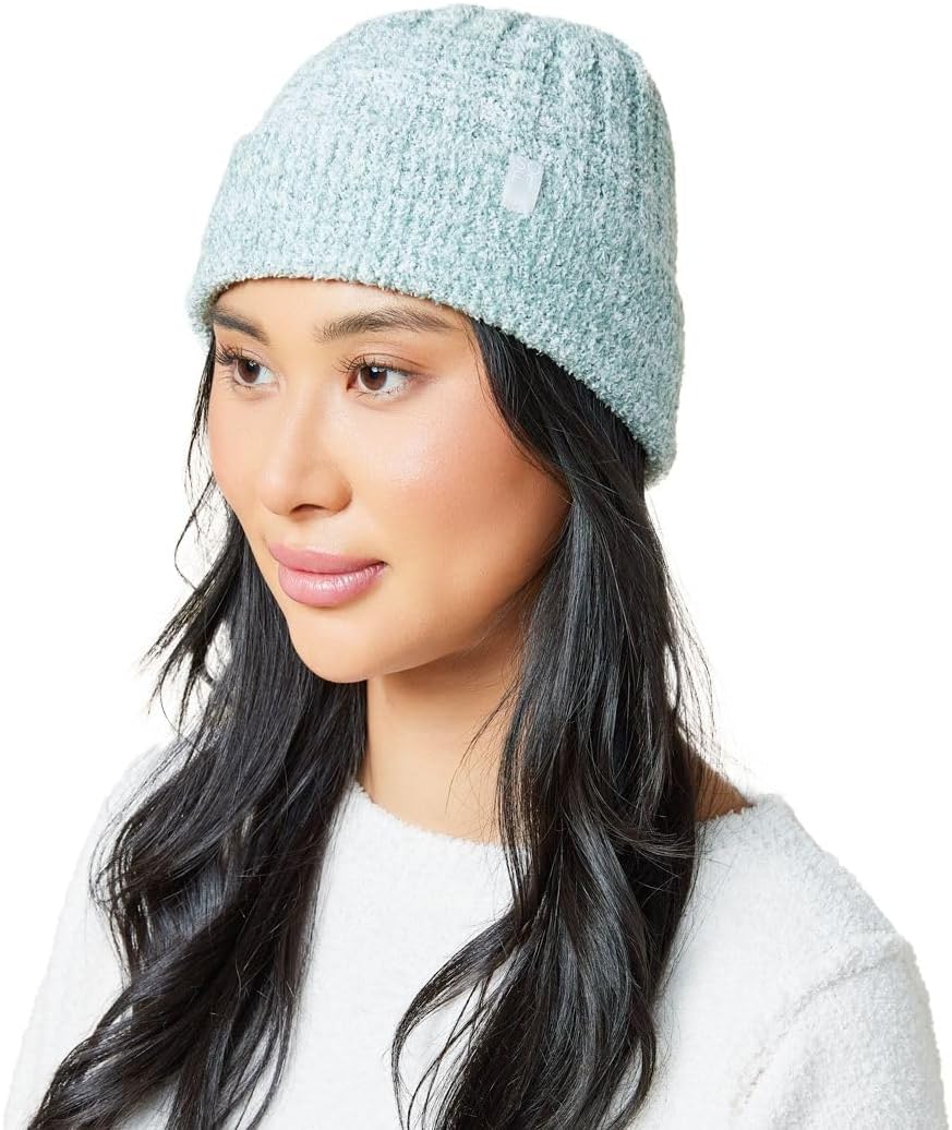 Softies Chunky Rib Marshmallow Beanie for Women Ultra Soft Cuffed Winter Hat with Cozy Stretch Rib Knit