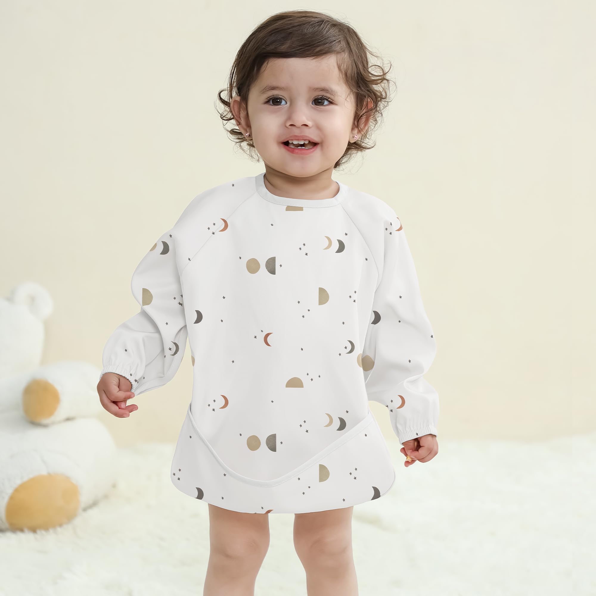 Susurration Baby Bibs with Sleeves - Image 4