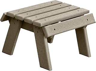 DutchCrafters Poly Outdoor Footstool - Amish Made Outdoor Furniture, Ear...