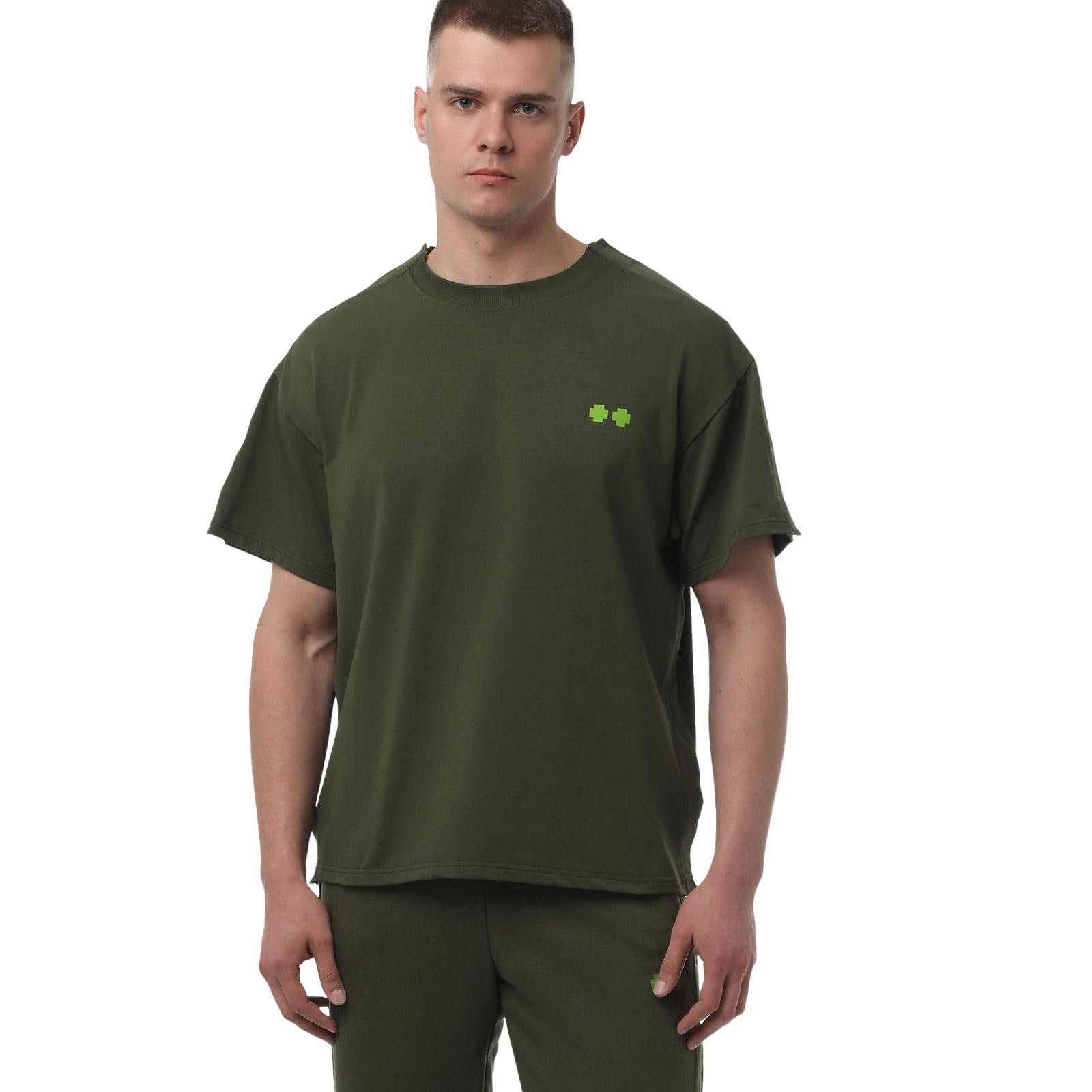 Adaptive Herren-T-Shirt mit seitlicher Öffnung, einfacher Zugang zu den Armen für Schulterverletzungen und Erholung nach Operationen