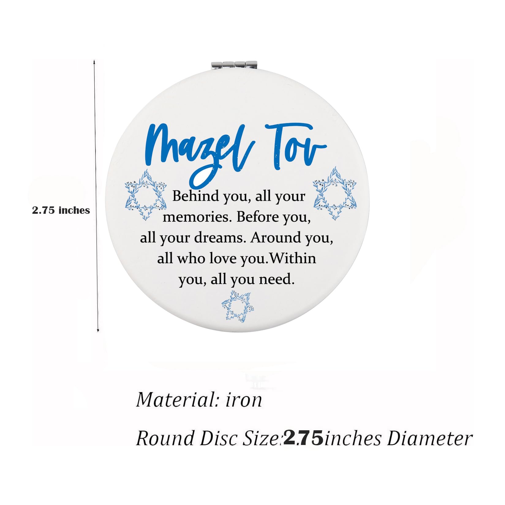 Aazon.co - FEELE Azel Tov Good Luck Copact Irror Bat Itzvah