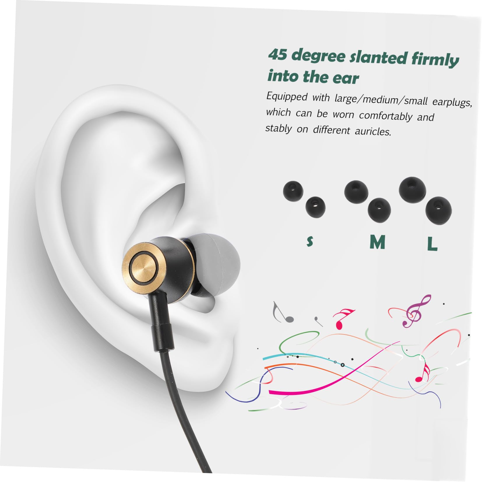 Hemobllo 5piezas Auriculares Intraurales Type-c Cancelación De Ruido y Micrófono Diseño Ergonómico Compatible Teléfonos y Tablets Estéreo Cable Resistente