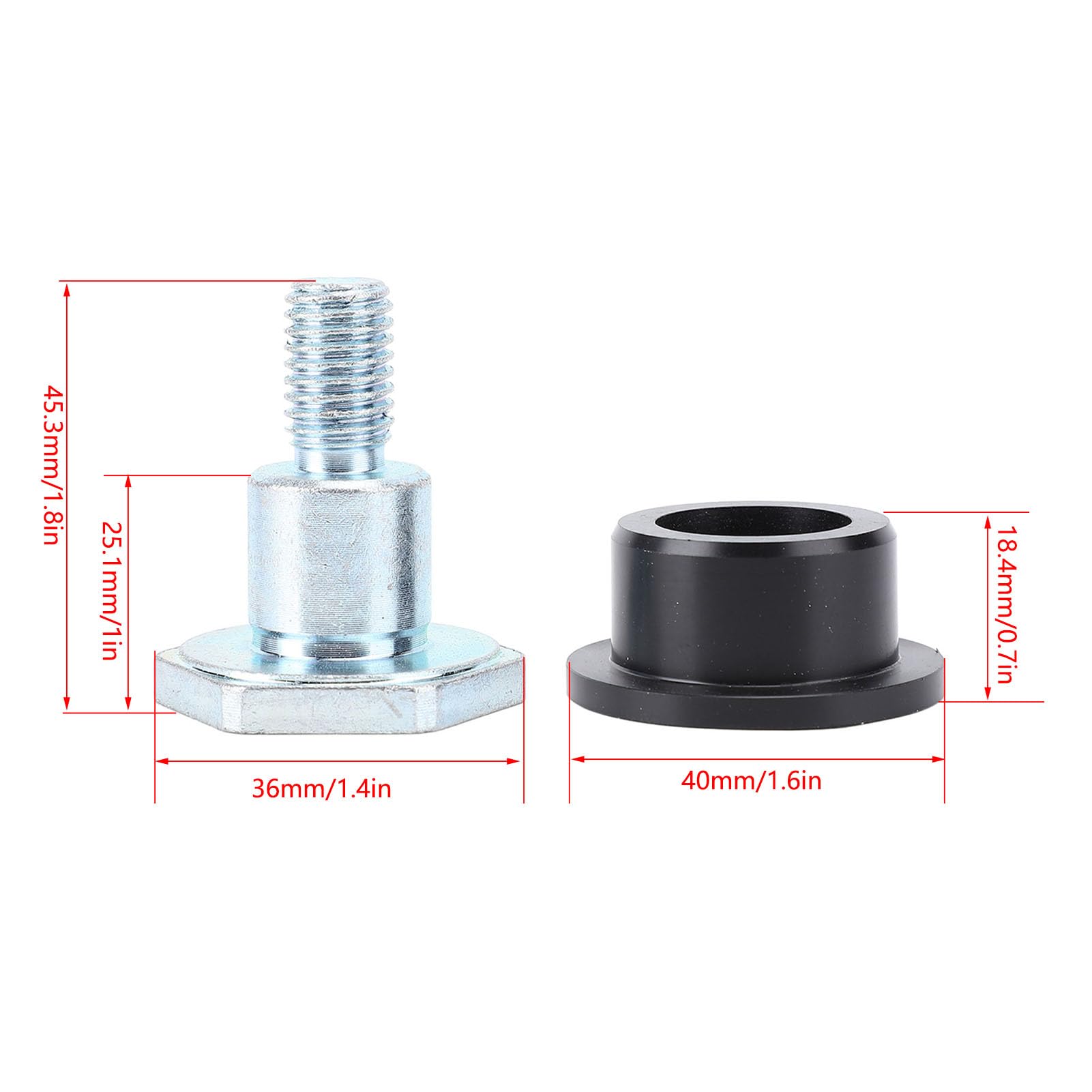 Haofy 5100028928 Kit de Boulon de Bague de Poignée, Remplacement de Métal WP1540 et Compacteurs de Plaques WP1550, avec Tout Ce Dont Vous Avez Besoin pour Une Installation Rapide et