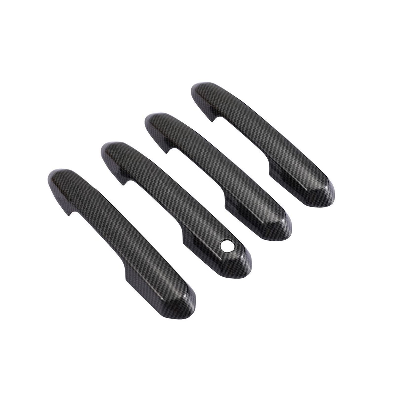 Qwqthgs One Color Car Exterior Door Handle Cap For Rav4 For Rav 4 Xa50 2019-2022 Carbon Fiber Car Door Handle Bowl Cover Decor Sticker Styling Accessories(C)