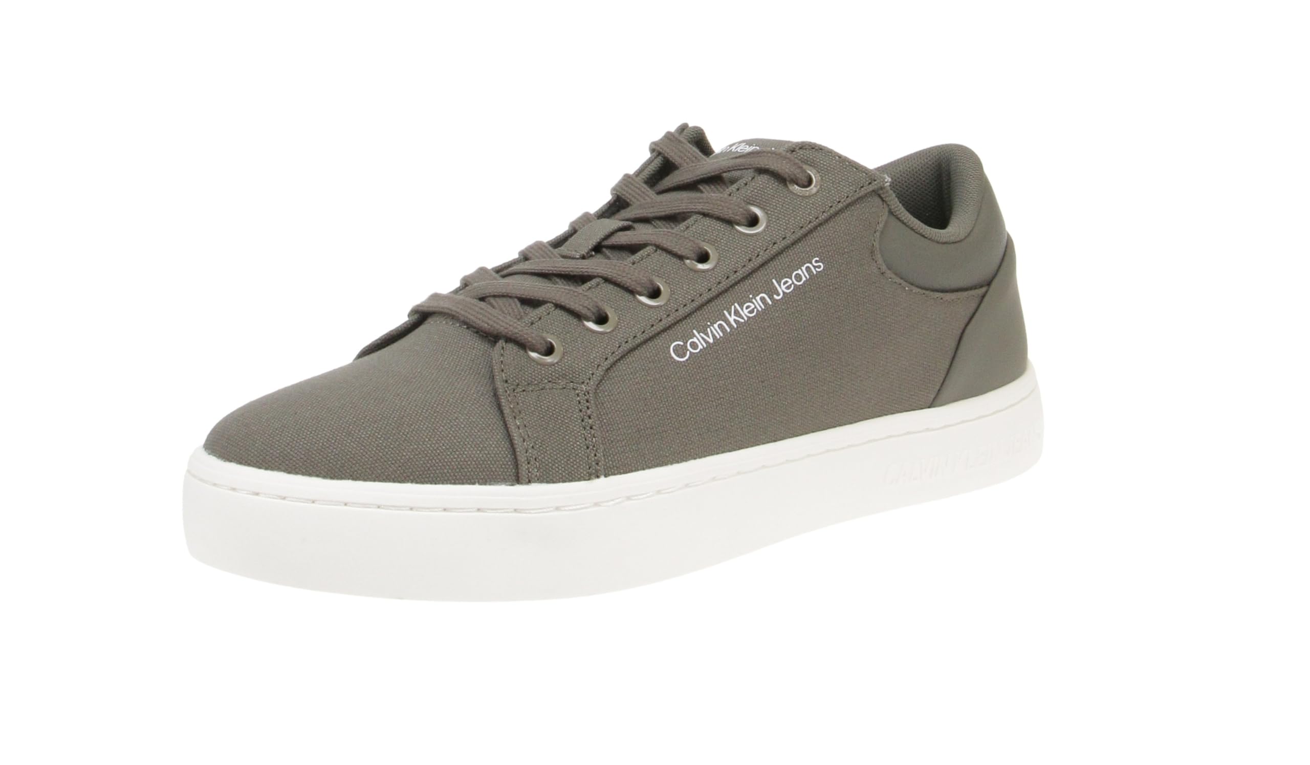 Calvin Klein Jeans Hombre Sneaker con suela cupsole Zapatillas, Blanco (Triple White), 40