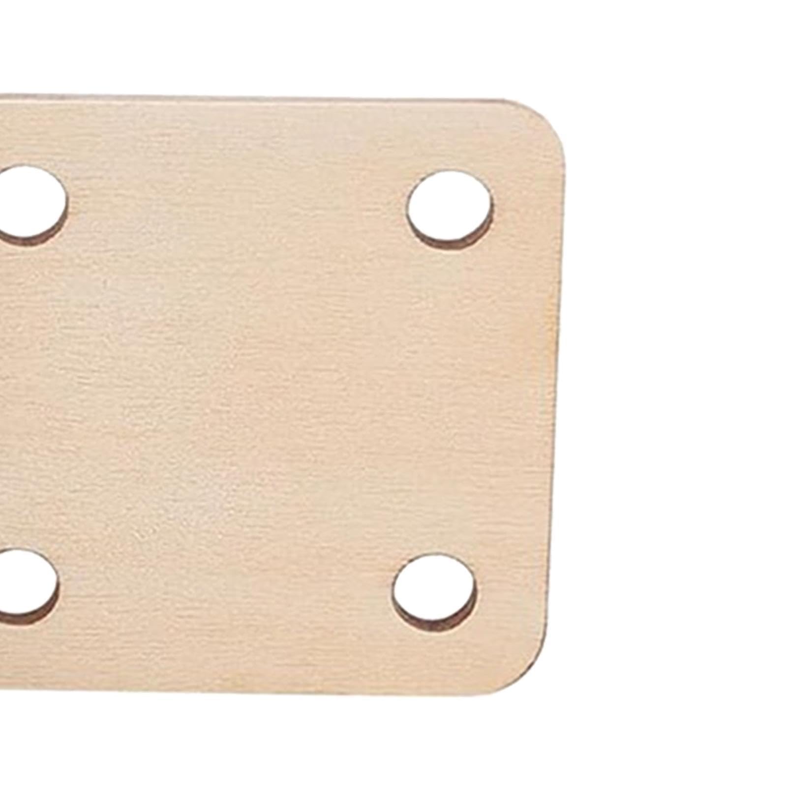 Amagogo Webkarten aus Holz, Webstuhlkarten aus Holz, 5,1 x 5,1 cm, Webstuhl-Zubehör-Set mit 4 Löchern für Heimwerkerarbeiten, Wandteppiche, Schals, 36 Stück