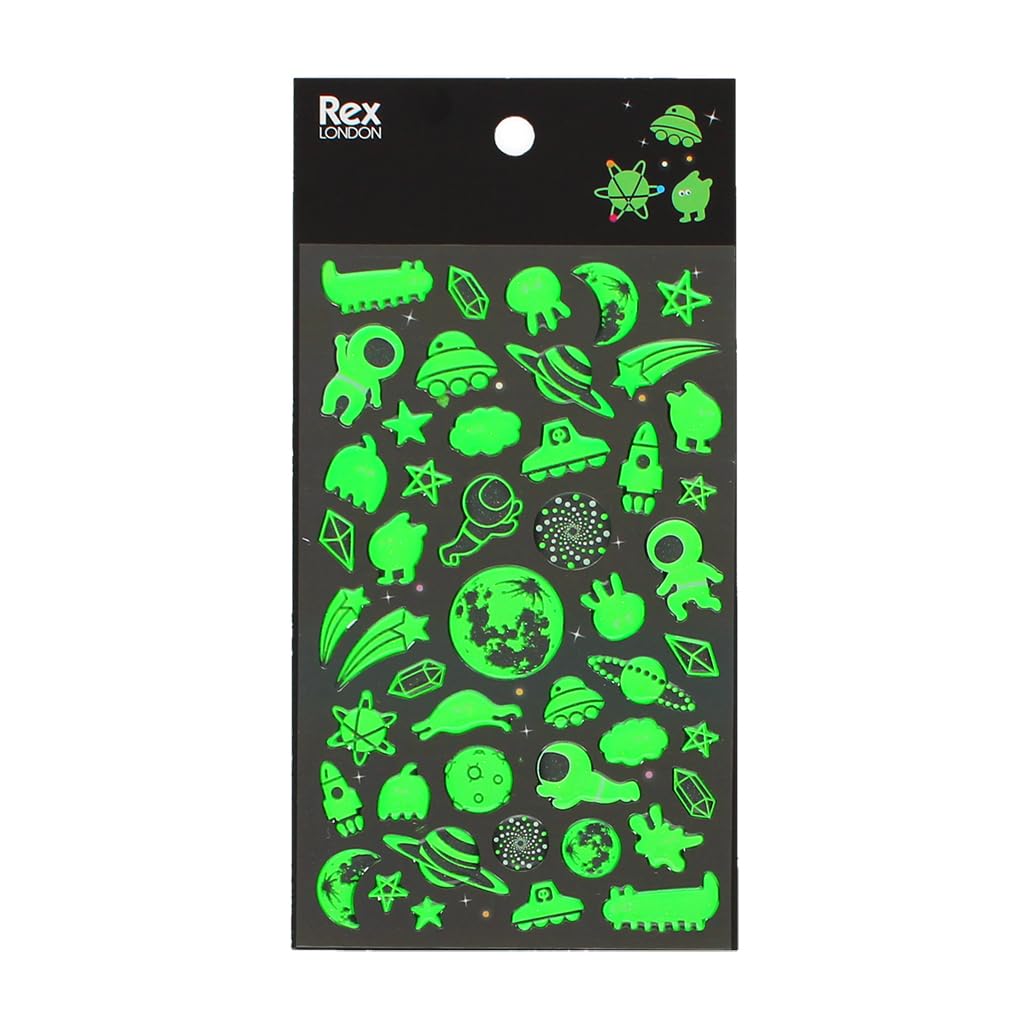 Rex London Multicolore 3D Stickers Space