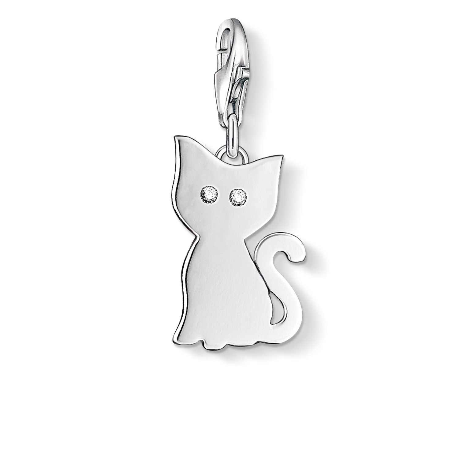 THOMAS SABO Damen Charm-Anhänger Schmetterling weiße Steine Charm Club 925 Sterlingsilber 1862-051-14