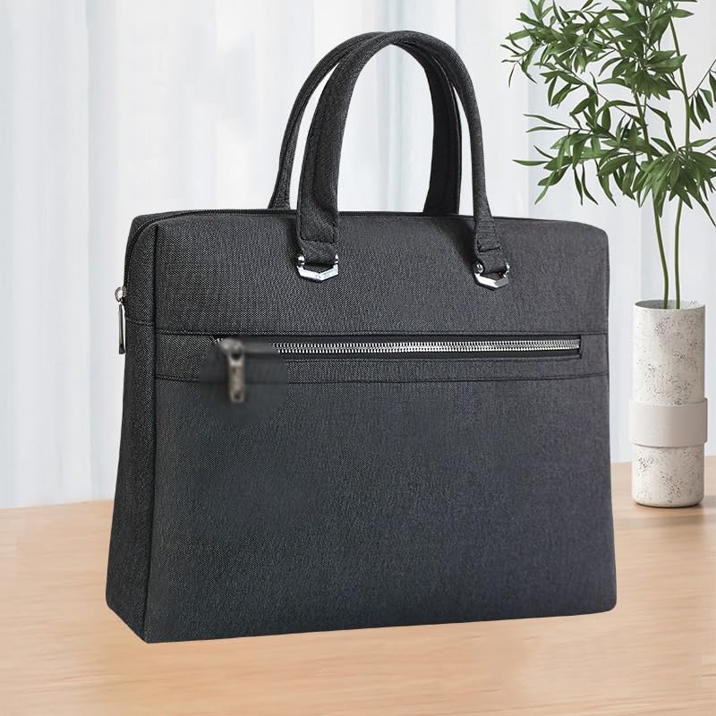 Thickened Document Bag Business Briefcase Carrying Briefcase for Men Black Thickened Document Bag for Women2