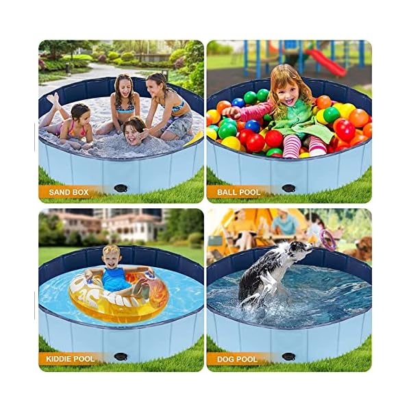 Experience Endless Fun and Cooling Joy with Our Foldable Dog Pool - 47"x12" Sized