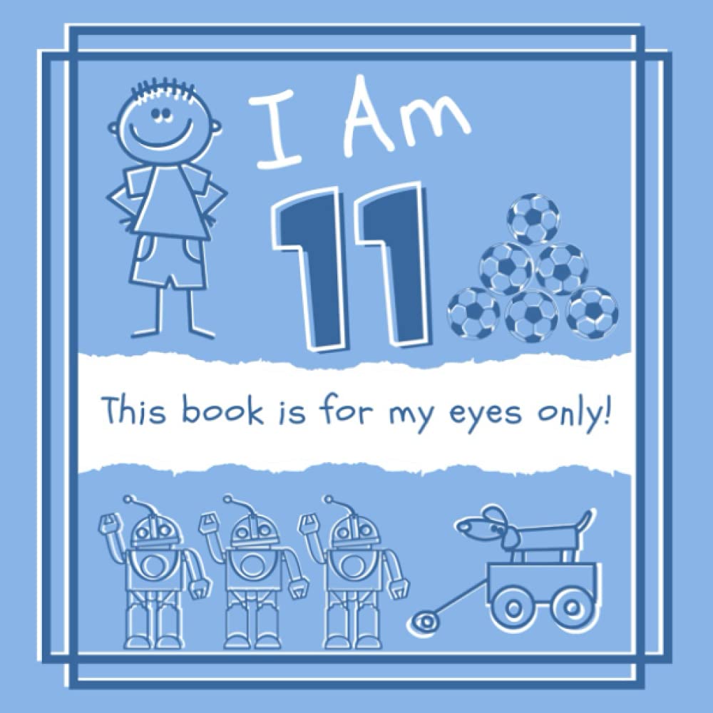 11 Year Old Boys Notebook and sketchbook: An 8.25” x 8.25” notepad and sketchbook with alternate lined and blank pages.