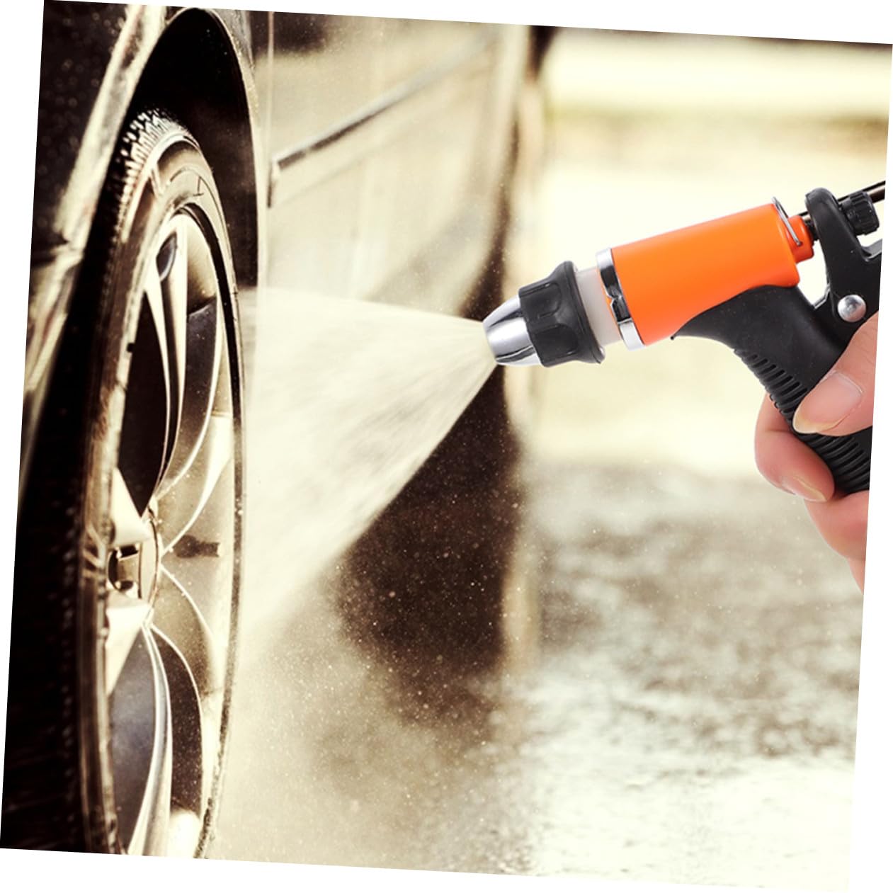 Pompa Aumento Pressione Acqua 12v Idropulitrice Manuale Portatile in Plastico e Rame per Lavaggio Auto e Pulizia Bici Funzionamento Facile ed Efficiente per Uso Quotidiano e Fai