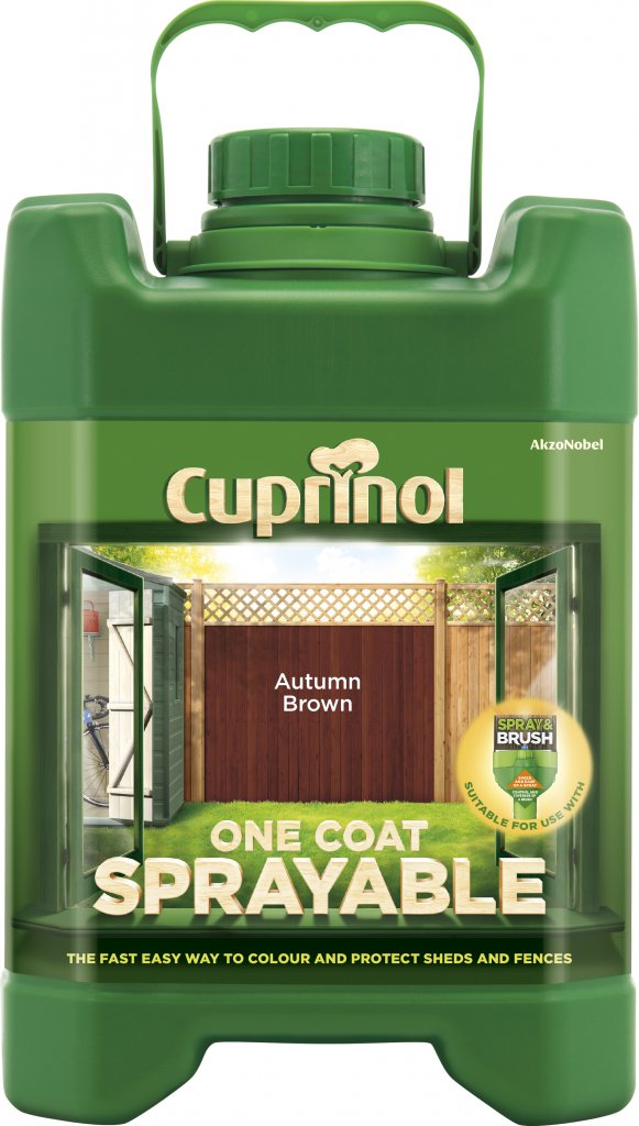 Cuprinol Gold Sprayable Fence Treatment 5L Autumn (799479)