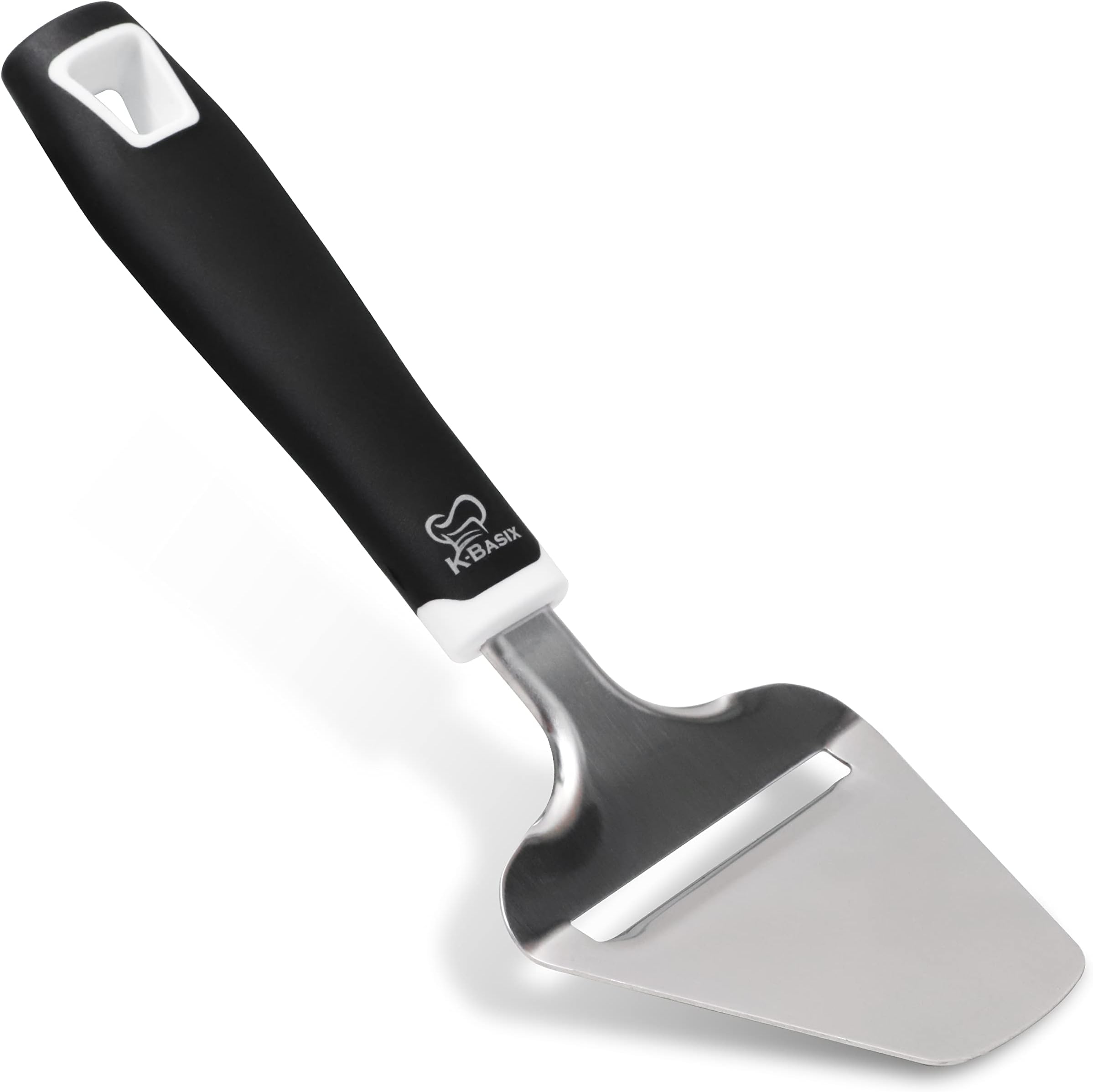 Cheese Slicer for Block Cheese Stainless Steel,8.2 Inch Soft Rubber Handle and Comfortable Grip, Heavy Duty Cheese Plane Slicer for Hard Cheddar, Cheese Shaver & Cheese Cutter