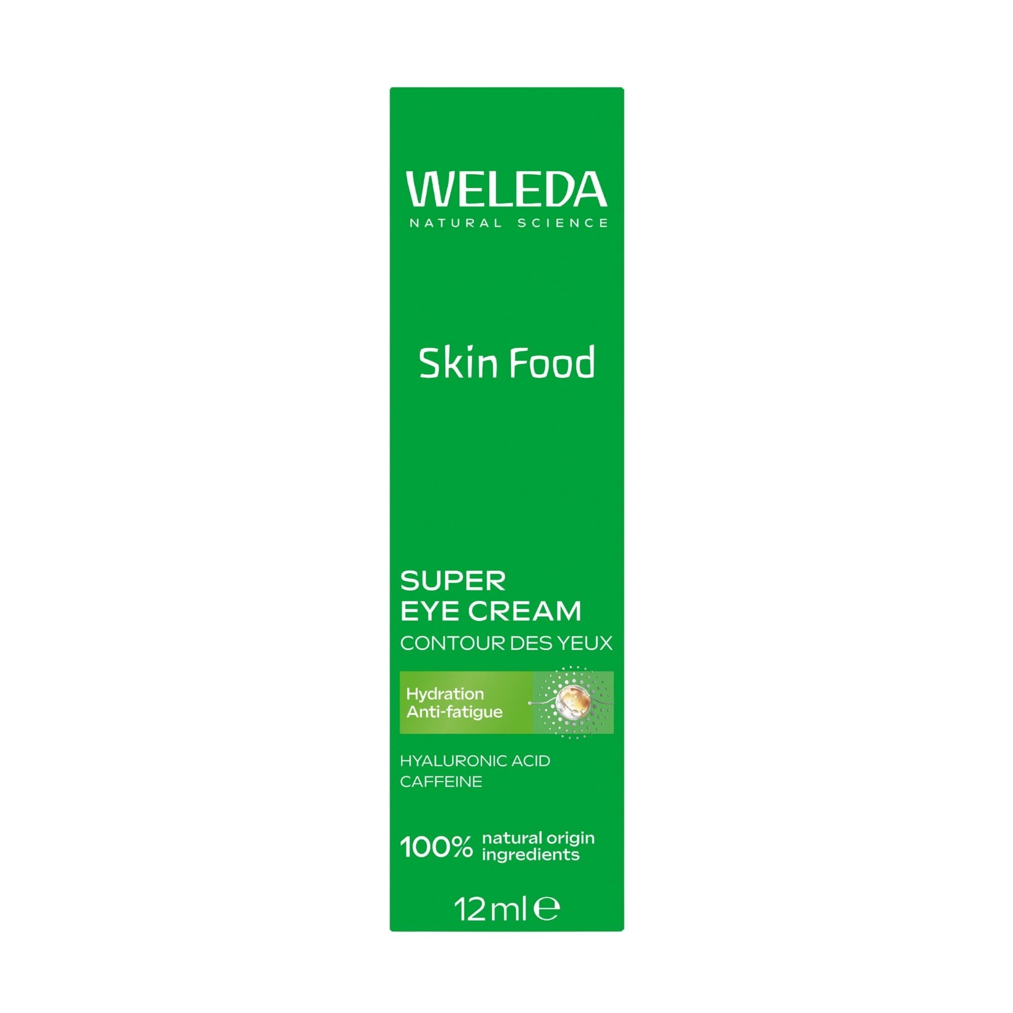 Weleda Skin Food Super Eye Cream with Hyaluronic Acid & Caffeine, Reduces Dark Circles & Puffiness, Microbiome-Friendly, Dermatologically Tested, 24hr Hydration, 12ml - 3