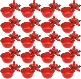 20 Unidades Bebedor De Pássaros Grande Gaiola De Pássaro Garrafa De Água De Pássaro Para Gaiola Dispensador De Água Animal Bebedouros Automáticos Para Pombos Pombo-correio Codorna