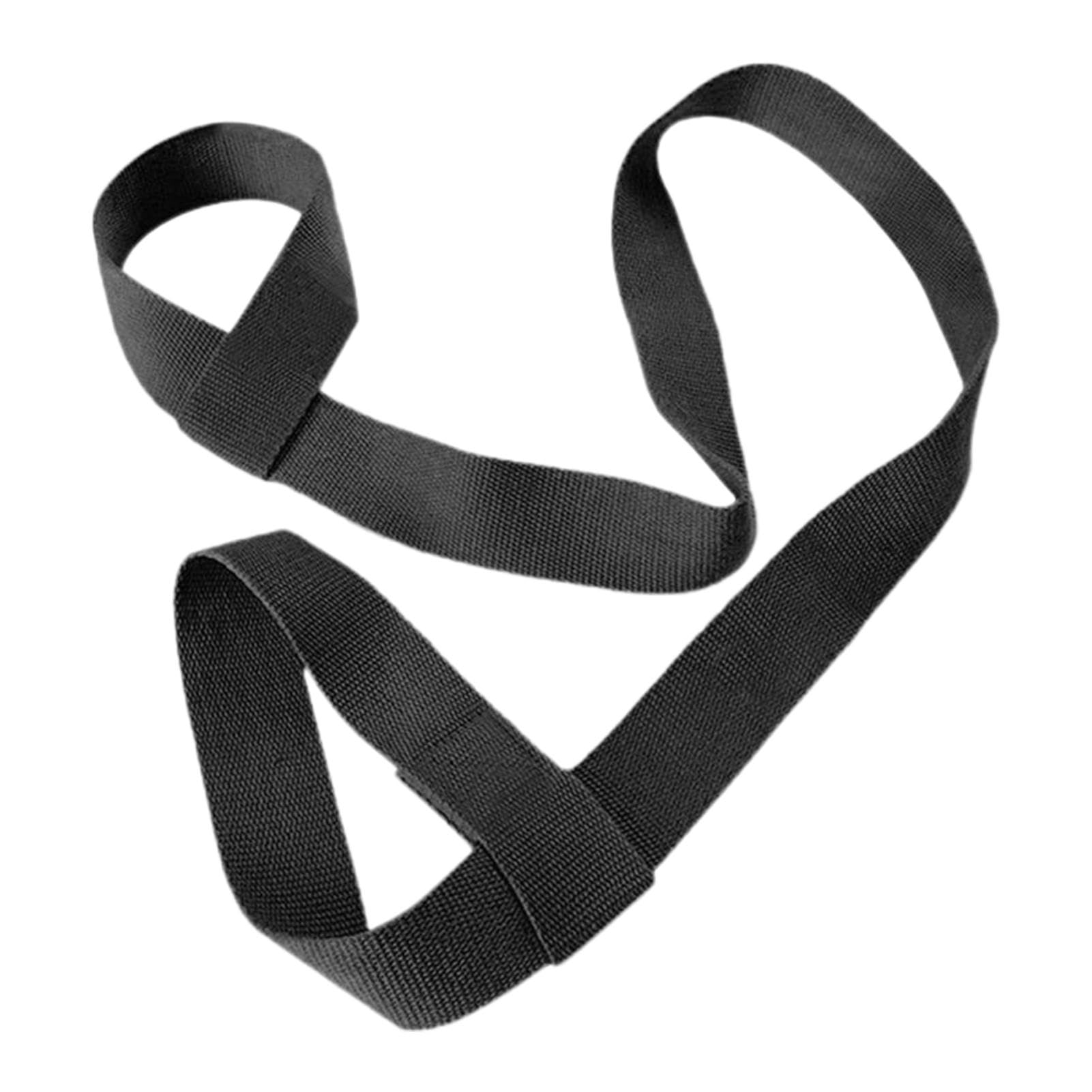 Yoga-Mad Yogamat draagriem, verstelbare lussen voor alle matmaten, 100% katoen, duurzame yogamat draagriem sling (donkerblauw