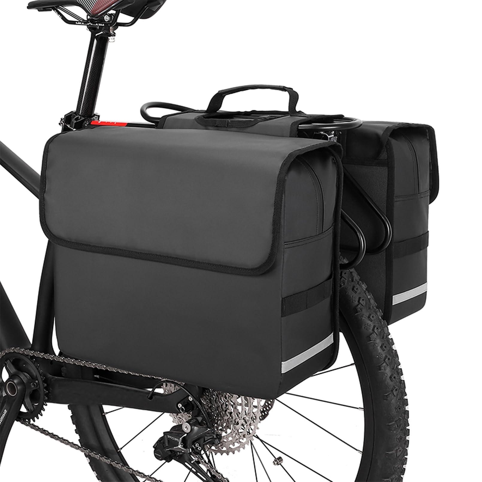 Anroc Dubbele Fietstas met Roltop Sluiting 46 Liter Waterbestendig - AE