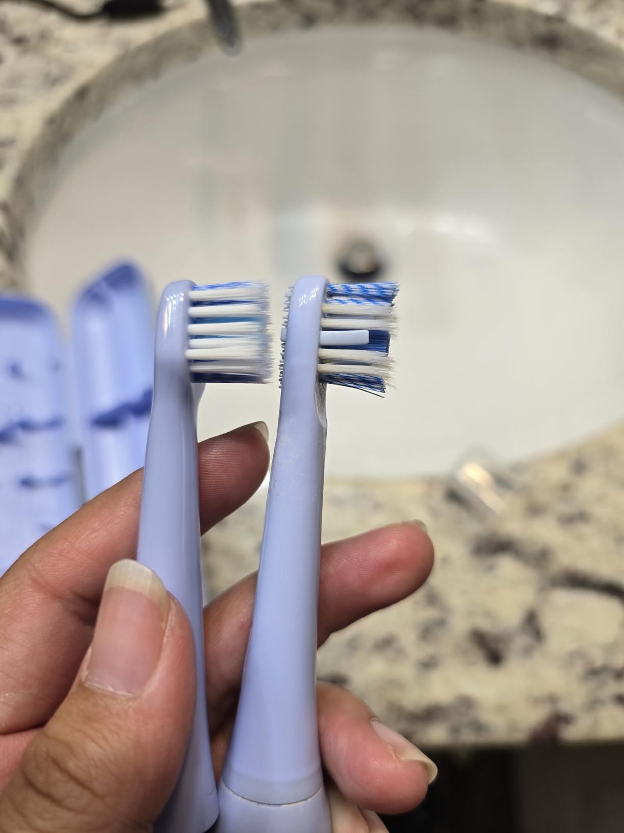 CILGEWH Replacement Toothbrush Heads 10 Pack Compatible with Colgate Hum Connected Smart Battery Electric Toothbrush Head,5 Blue+5 Green