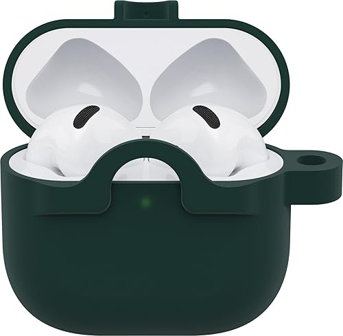 Vista 3 de OtterBox Funda suave al tacto para AirPods 4ª generación, color verde artemisa