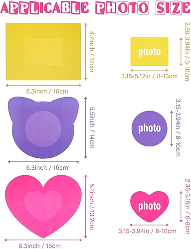 Miniatura 3 de Paquete de 24 marcos de fotos para el día de San Valentín, manualidades, kits de manualidades para niños, con calcomanías de San Valentín, Día de