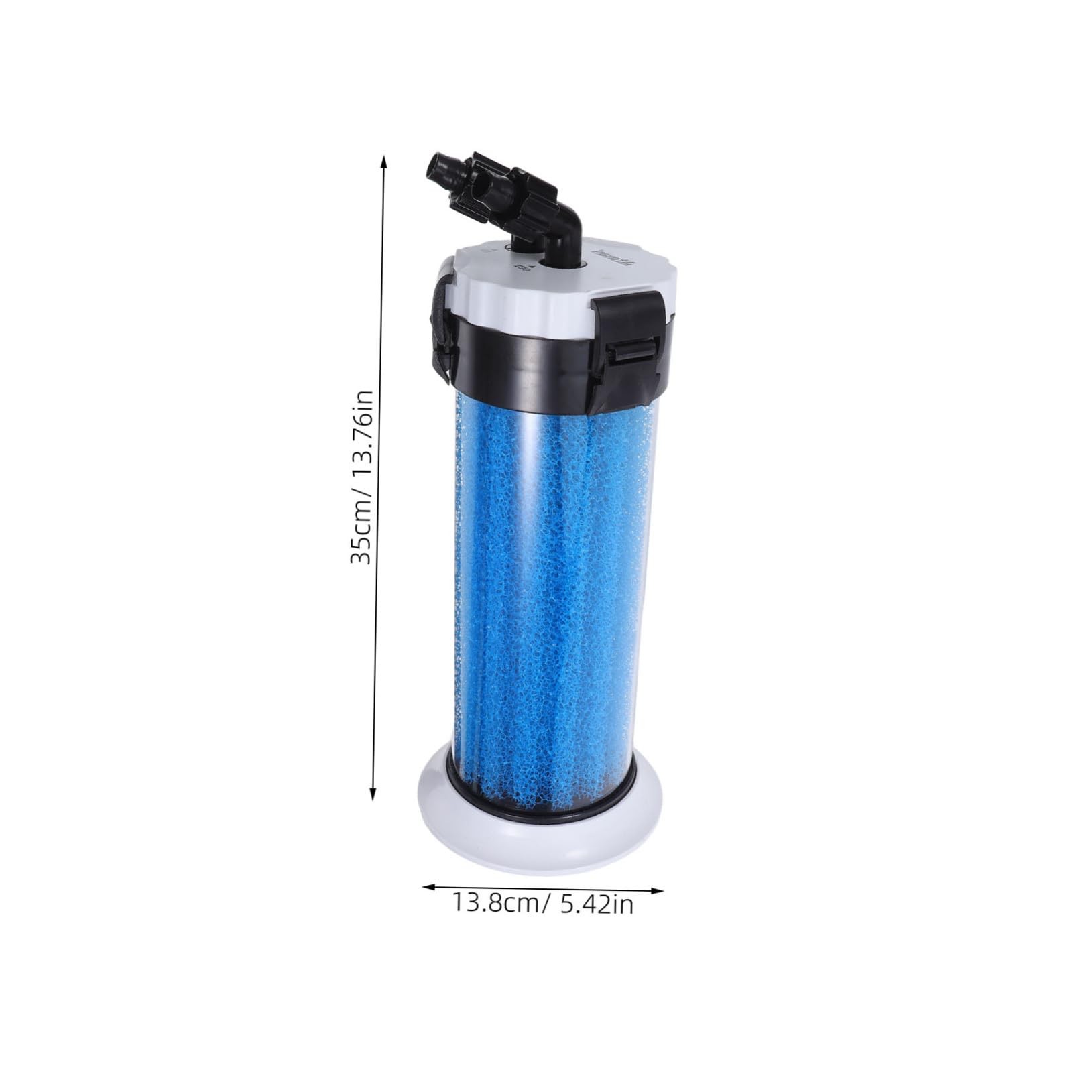 INOOMP Externer Aquarium Kanister Wasserfilter aus Abs mit Geräuscharmem Design und Einfacher Wartung für Schildkrötenbecken und Aquarientiere
