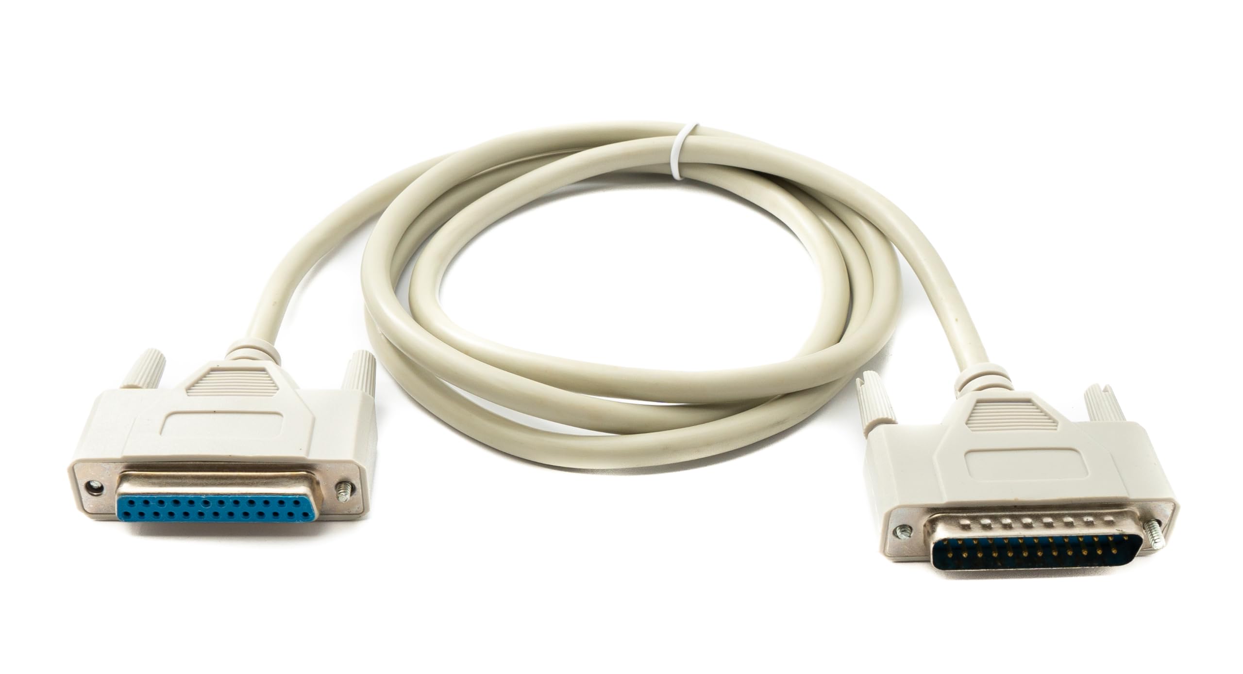 System-S D Sub Null Modem Cavo 150 cm 25 Pin Maschio a Femmina RS530 DB25 Adattatore Grigio