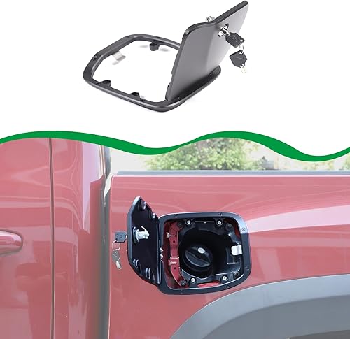 Miniatura 8 de HAPPYHORSE BSDVO9GH - Tapa de bloqueo antirrobo de repuesto para depósito de combustible automotriz ToyotTacoma 2016-2022, tapa de llenado de