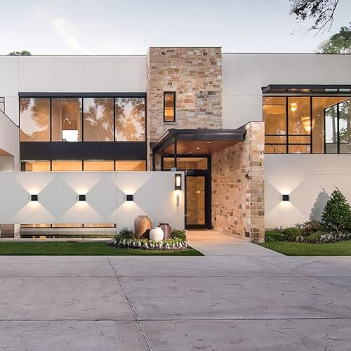 Miniatura 5 de Luces de pared para exteriores del anochecer al amanecer, 4.7 pulgadas, 20 W, 3000 K, LED, de aluminio, impermeable, sensor exterior, montaje en