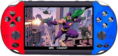 JXD Consola de videojuegos retro colorida 4.3 pulgadas Sreen 8GB 3000 juegos incorporados Consola portátil ArcadeGame Mini dispositivo de juego