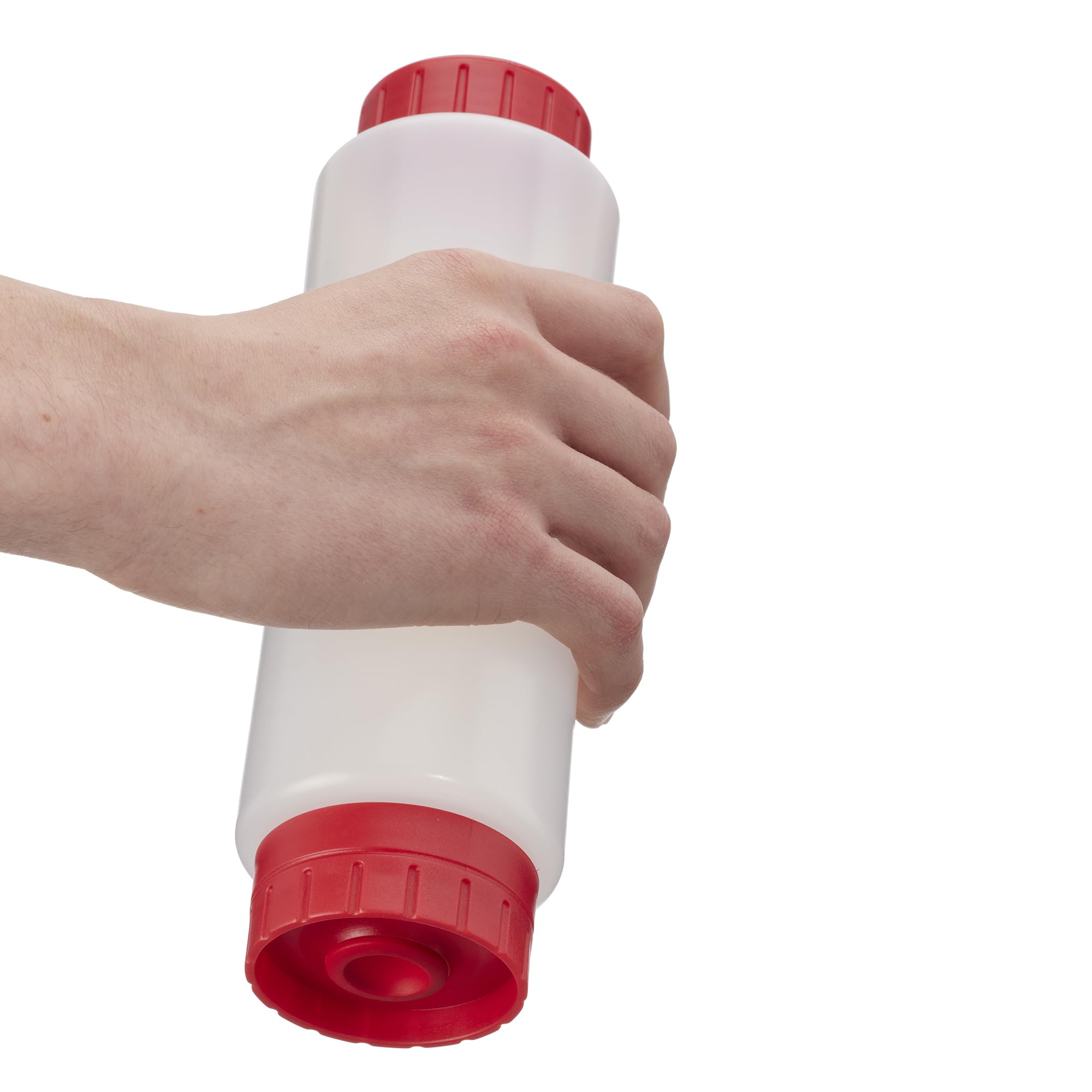 90290 - Paquete de 6 botellas de plástico rellenables de 16 onzas, aptas para todo tipo de salsas, condimentos, masa y aderezo para restaurantes, comensales y camiones de comida 3