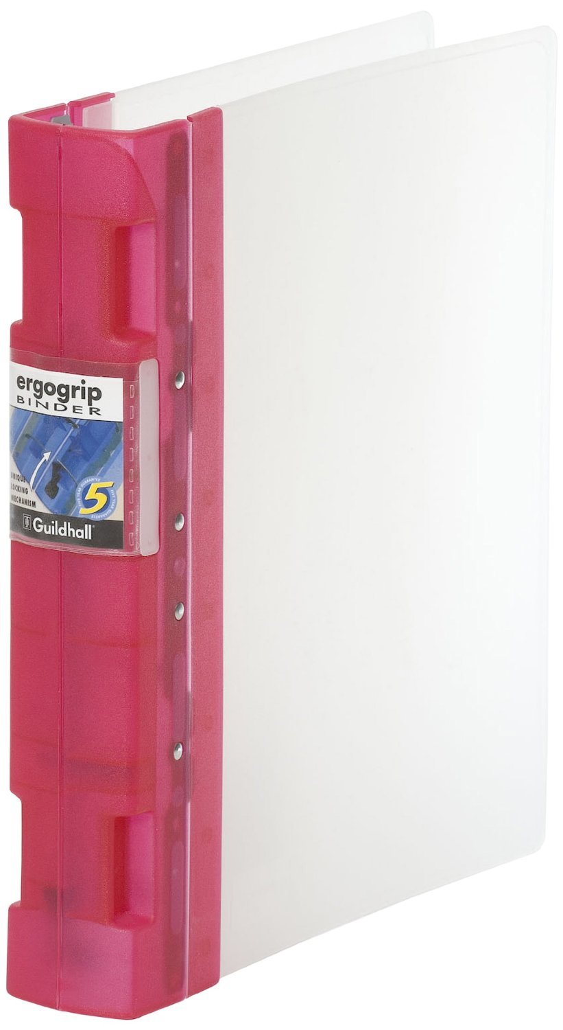 GuildhallGuildhall Glx Ergogrip Frosted Ring Binder - Raspberry