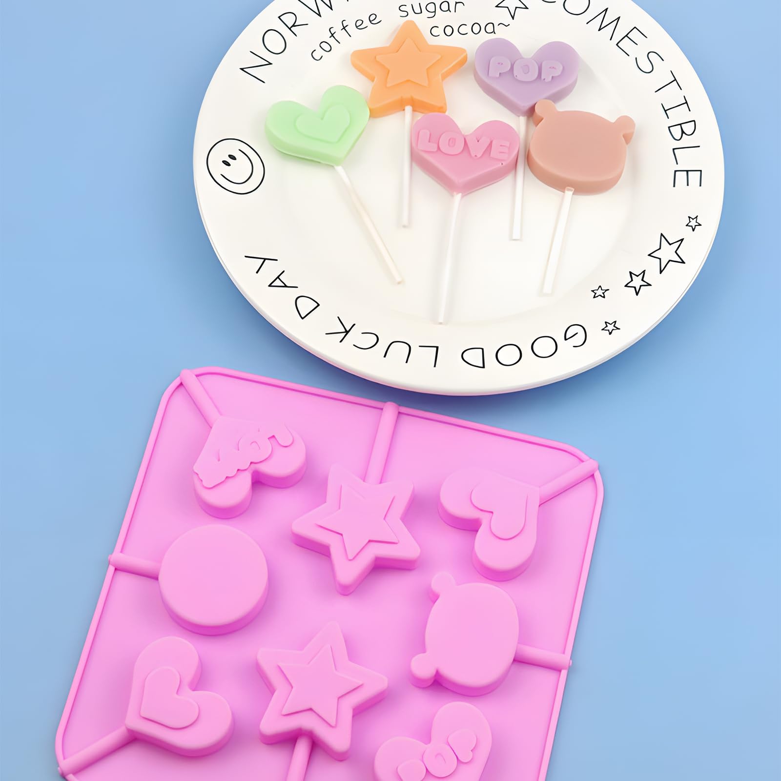 Cake Pop Maker Kit with Easter Cake Pop Mold Cake Pop Stand Chocolate Candy Melting Pot Muffin Cupcakes Lollipop Sticks Piping Bags and Tips Set